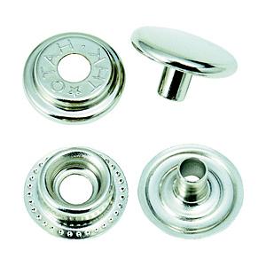 トラスコ中山 ＴＲＵＳＣＯ　ハトメボタン　ニッケルメッキ　１５ｍｍ　１０組入り   P-THB15-NM | TRUSCO中山