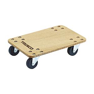 トラスコ中山 合板平台車プティカルゴ 450X300 ゴム車 PC3045G | TRUSCO中山
