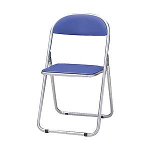 トラスコ中山 折りたたみパイプ椅子 ウレタンレザーシート貼り ブルー FC2000TS | TRUSCO中山