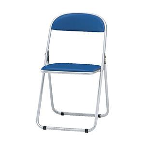 トラスコ中山 折りたたみパイプ椅子 ウレタンレザーシート貼り ブルー FC1000TS | TRUSCO中山