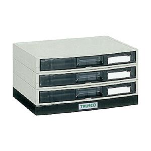 トラスコ中山 TRUSCO　αレターケース　A4・積み重ねタイプ　横浅型3段 LA4-S3S | TRUSCO中山