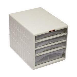 トラスコ中山 レターケース 引き出しA4浅型3個、A4深型1個 TOA4S3W1 | TRUSCO中山