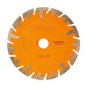 トラスコ中山 ＴＲＵＳＣＯ　ダイヤモンドカッタープロテクトセグメント　１８０Ｘ２．４ＴＸ２５．４   TDHS-180 | TRUSCO中山
