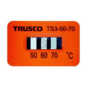 トラスコ中山 ＴＲＵＳＣＯ　温度シール３点表示不可逆性５０℃〜７０℃（４０枚入り） TS3-50-70