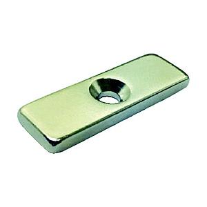 トラスコ中山 ＴＲＵＳＣＯ　ネオジム角形磁石　皿ねじ穴付　１５ｍｍ×１０ｍｍ×５ｍｍ　Ｍ３　１個入り   T15K04-M3 | TRUSCO中山
