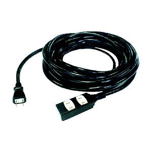 トラスコ中山 ＴＲＵＳＣＯ　ソフトタイププラグ　３個口タップ型　１０ｍ　ブラック   TRIS15-103-BK | TRUSCO中山