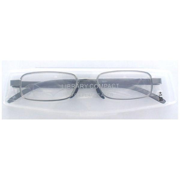 名古屋眼鏡 老眼鏡 ライブラリーコンパクト 5621（ライトガンメタル/+1.00） |  | 02