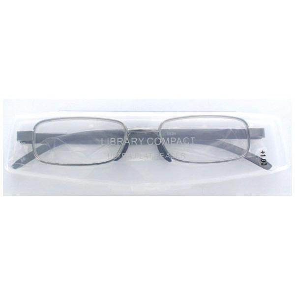 名古屋眼鏡 老眼鏡 ライブラリーコンパクト 5621（ライトガンメタル/+2.50） |  | 02