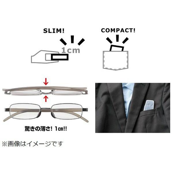 名古屋眼鏡 老眼鏡 ライブラリーコンパクト 5621（ライトガンメタル/+2.50） |  | 04