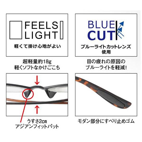 名古屋眼鏡 スタイリッシュリーディンググラス カラフルック 5561（ブラック×デミ/+1.50） |  | 03