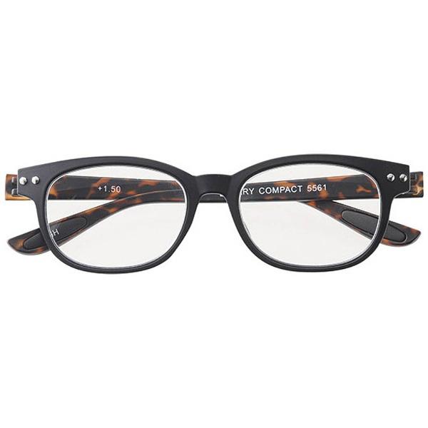 名古屋眼鏡 スタイリッシュリーディンググラス カラフルック 5561（ブラック×デミ/+3.00） |  | 01