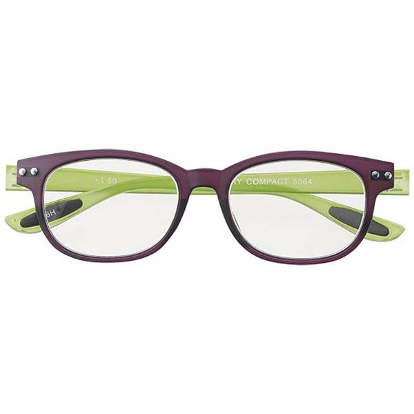 名古屋眼鏡 スタイリッシュリーディンググラス カラフルック 5564（パープル×グリーン/+3.00） |  | 01