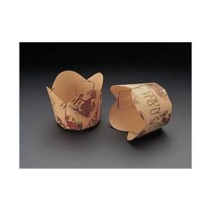 天満紙器 チューリップカップ茶 M-305(100枚入) ＜WTY65305＞ | 