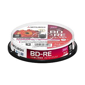 VERBATIMJAPAN 録画用BD-RE 1-2倍速 25GB 10枚【スピンドル / インクジェットプリンタ対応】 VBE130NP10SD1-B | 