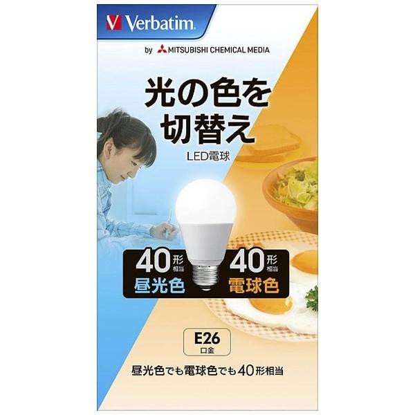 調光器非対応LED電球 「バーベイタム」（光色切替え形・全光束485lm／昼光色・電球色相当・口金E26）　LDA6-G/LDV1 【ビックカメラグループオリジナル】 |  | 02