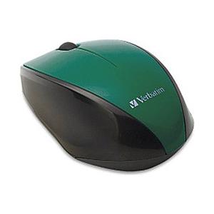 VERBATIMJAPAN ワイヤレスBlueLEDマウス ［2.4GHz・USB］ （3ボタン・グリーン）　MUSWBLGV3 | 