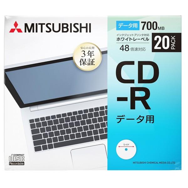 VERBATIMJAPAN 長期3年保証 データ用CD-R 20枚パック　SR80FP20D1-B |  | 02