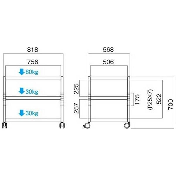 ハヤミ工産 〜52V型対応マルチラック MR-3807 【お届け日時指定不可】 |  | 03