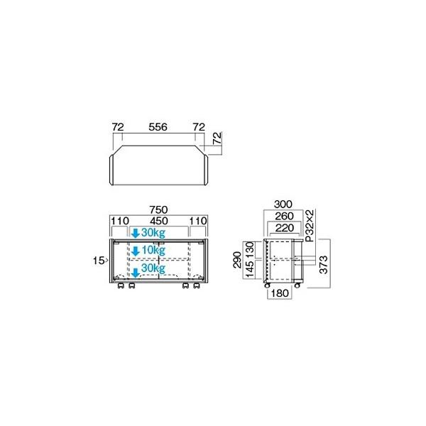 ハヤミ工産 26V〜32V型対応テレビ台 TV-GA750 コーナー設置対応 |  | 05