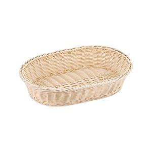 萬洋 樹脂バスケット 小判 白 45cm 91-085A ＜WBS1706＞ | 