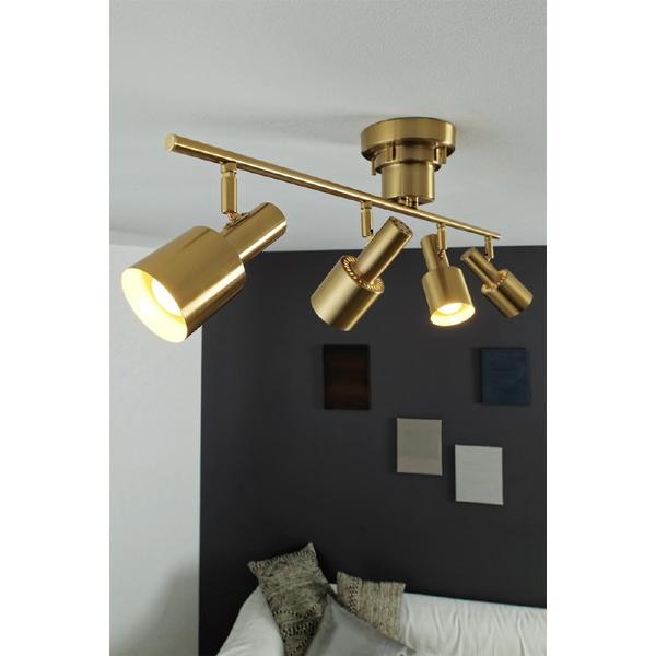 インターフォルム シーリングライト LED小型電球（E17/40W相当/電球色）×4灯付 Ferdi（フェルディ）  LT-4028 ［6畳 /電球色 /電気工事不要 /E17］ |  | 01