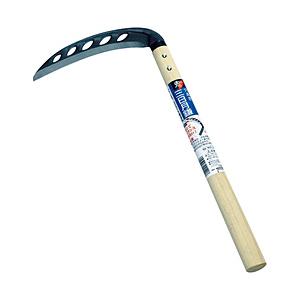 浅野木工所 浅野木工所　（鋼付）穴あき三日月鎌（丸型）180mm　02120 | 