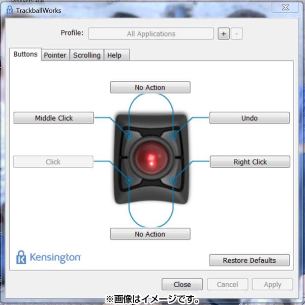 ケンジントン Expert Mouse ワイヤレス トラックボール K72359JP | ケンジントン（パソコン周辺機器） | 05