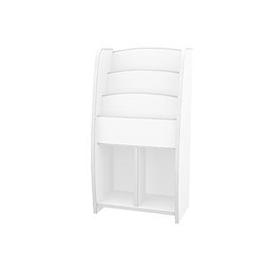 充英アート EVAキッズ　マガジンラック　（幅48×奥行30×高さ90cm） JAJAN ホワイト MRJ-48HW | 