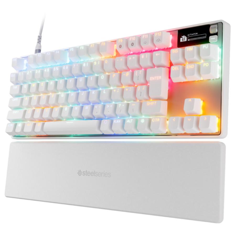 SteelSeries ゲーミングキーボード＋リストレスト(ラピッドトリガー対応) Apex Pro TKL Gen 3 ホワイト 64903 ［有線 /USB］ 【864】 [振込不可] |  | 01