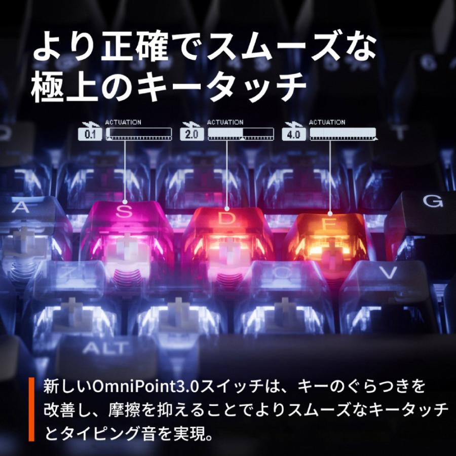SteelSeries ゲーミングキーボード＋リストレスト(ラピッドトリガー対応) Apex Pro TKL Gen 3 ホワイト 64903 ［有線 /USB］ 【864】 [振込不可] |  | 06