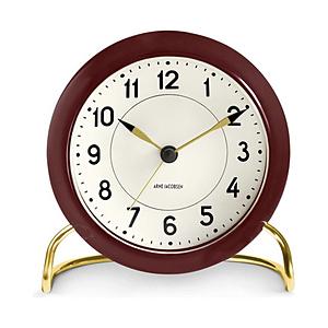 インテック 置き時計 Station Table clock 11cm bordeaux  バーガンディ AJ43676 | 