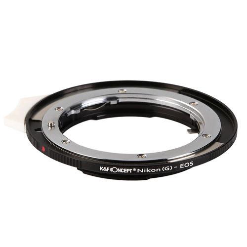 K＆F Concept マウントアダプター （ニコンFマウント(Gタイプ対応)マウントレンズ → キャノンEFマウント変換)絞りレバー付き KF-NGEF |  | 02