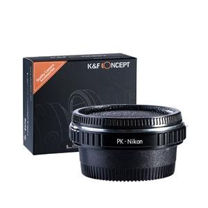 K＆F Concept マウントアダプター （ペンタックスKマウントレンズ → ニコンFマウント変換)無限遠補正レンズ付き KF-PKF | 