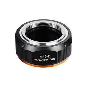K＆F Concept マウントアダプター KF-42E.P (M42マウントレンズ → ソニーEマウント変換）   KF-42E.P | 