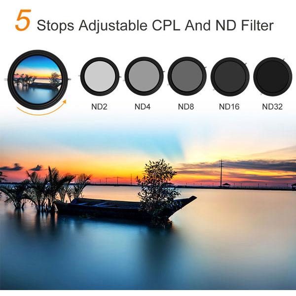 K＆F Concept バリアブルND + C-PL 多機能フィルター　77mm　KF-77CNX2-32   KF-77CNX2-32 |  | 04