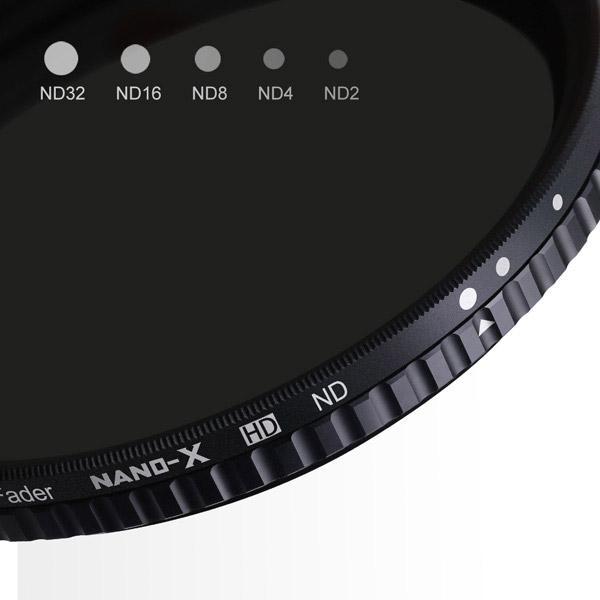 K＆F Concept NANO-X バリアブル(可変式) NDフィルター 72mm 減光範囲ND2〜ND32 KF-72NDX2-32 |  | 02