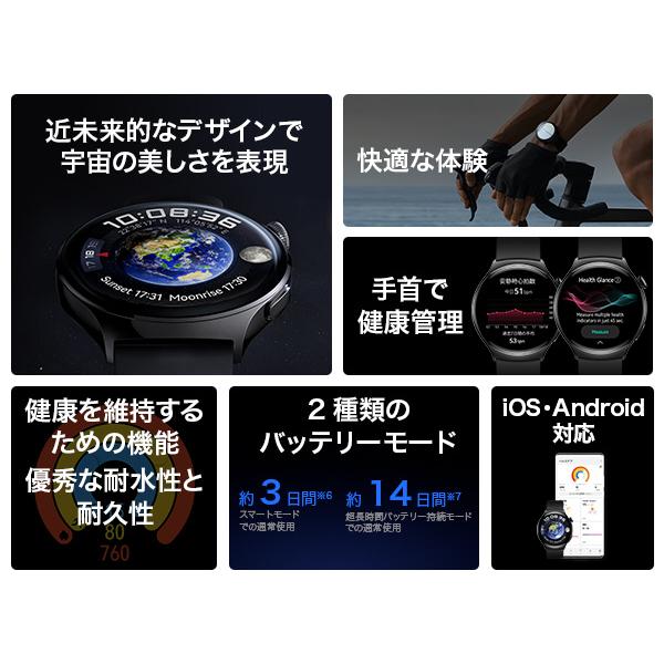 HUAWEI(ファーウェイ) スマートウォッチ HUAWEI WATCH 4  ブラック | HUAWEI | 08
