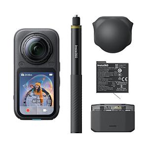 INSTA360(インスタ360) 360°カメラ Insta360 X6 エッセンシャルバンドル  ミッドナイトブラック CINSABXA-X603 ［4K対応 /防水］ [振込不可][代引不可] | 