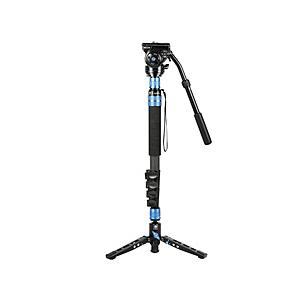 SIRUI カーボンファイバー製5段一脚 L セット(油圧式雲台:VH-10)  ブラック P-325FL+VH-10-JP ［自立式 /5段 /ビデオ雲台 /カーボン］ | SIRUI