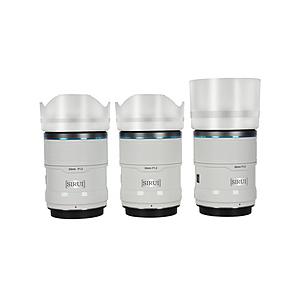 SIRUI オートフォーカスレンズ F1.2 APS-C 3本セット X/ホワイト  ホワイト AS-3S-XW-JP ［FUJIFILM X /単焦点レンズ］ [振込不可][代引不可] | SIRUI
