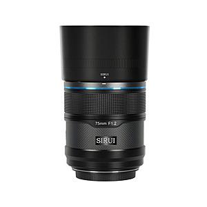 SIRUI オートフォーカスレンズ F1.2 APS-C 75mm Z/ブラック SIRUI ブラック 75AS12Z-B-JP ［ニコンZ /単焦点レンズ］ [代引不可] | SIRUI