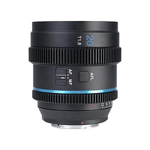 SIRUI オートフォーカスアナモルフィックレンズ T1.8 S35 20mm X/ブルー SIRUI  20AF133X-XB-JP ［FUJIFILM X /単焦点レンズ］ [代引不可] | SIRUI