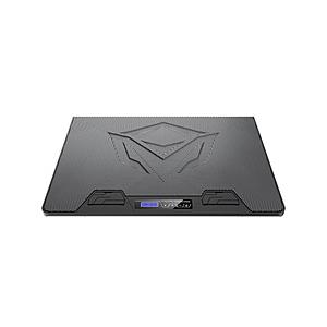 ノートパソコンクーラースタンド [9〜19インチ /USB-A接続] RGBバックライト・冷却ファン・USB-Aハブ搭載 角度調整機能付き  ブラック CP5050 【864】 | 