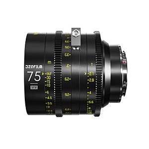 DZOFILM Vespid Cyber フルフレームプライムレンズ PL/EFマウント 75mm T2.1(DJI LiDARレンジファインダー（RS）較正データ搭載) [代引不可] | 