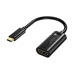 CHOETECH 映像変換アダプタ [USB-C オス→メス HDMI] 4K対応 ブラック HUB-H04 ［4K］ | 