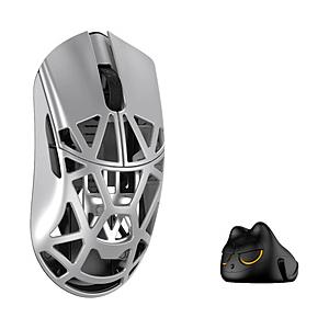 KIBU ゲーミングマウス Beast X Mini Pro -Solid Sides サイド穴なし- Silver WL-BXMINIPRO-SIL-O-1 ［光学式 /有線／無線(ワイヤレス) /5ボタン /USB］ | 
