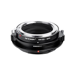 K＆F Concept K＆F Concept KF-NGG マウントアダプター　 (ニコンFマウントレンズ(Gタイプ対応) → 富士フイルムGマウント変換) 絞りリング付き   KF-NGG | 