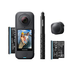 INSTA360(インスタ360) 360°カメラ Insta360 X4 Air スターターバンドル  グラファイトブラック CINSAAFA-SE03 ［防水］ | 