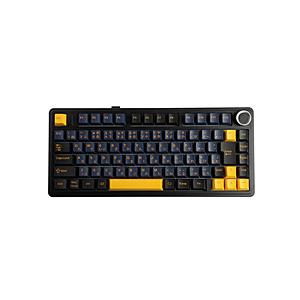 AULA ゲーミングキーボード AULA F75(Reaper Swtich) Thunder Black F75J-RP-TB ［有線・ワイヤレス /Bluetooth・USB］ | 