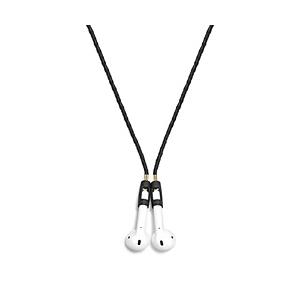 TAPPER レザーイヤホンストラップ for AirPods(エアーポッズ)(ブラック) Leather-Strap-BK BLACK | 
